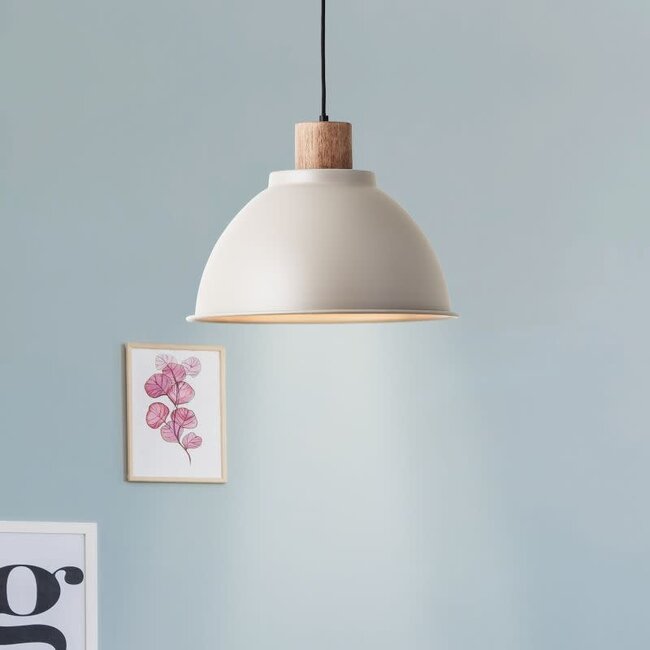 Brilliant Erena PE1  E27  wo bulb pendant light taupe