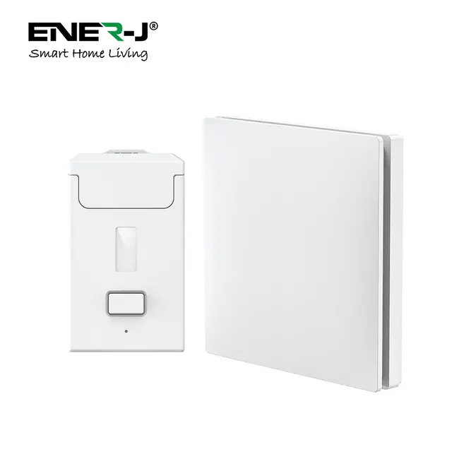 Ener-J 1 Gang Wireless Kinetic Switch + Non-Dimmable Receiver Bundle Kit