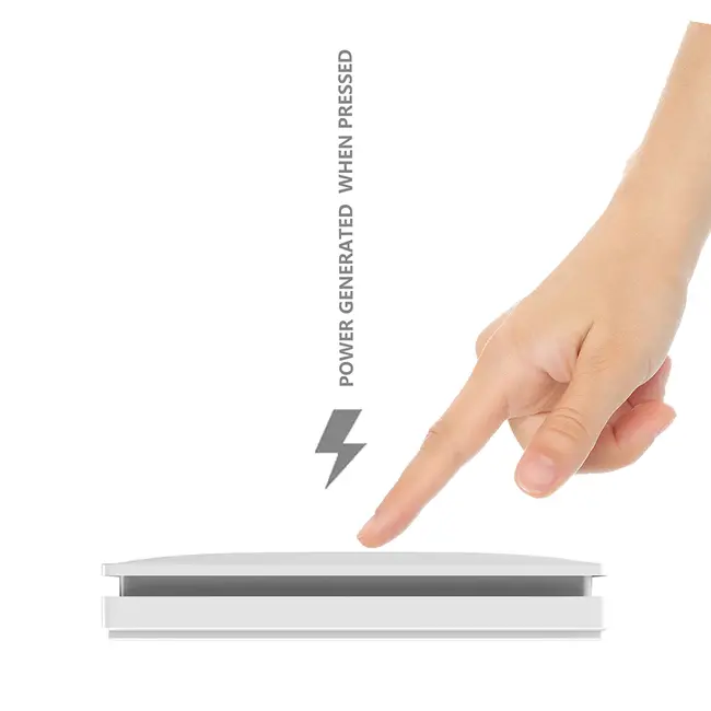 Ener-J 1 Gang Wireless Kinetic Switch + Non-Dimmable Receiver Bundle Kit