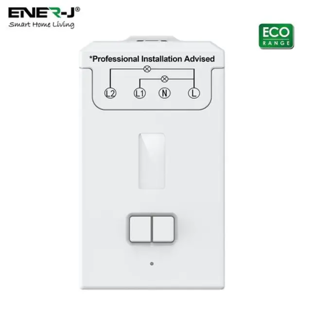 Ener-J 2 ways Wireless Receiver, 5Ax2 on/off,RF433mhz Non Dimmable