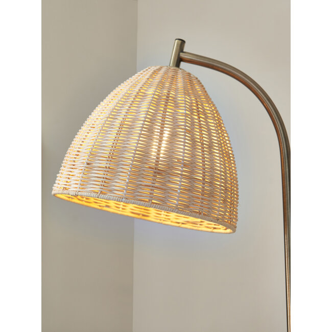 Celia 1lt Floor Rattan Brass