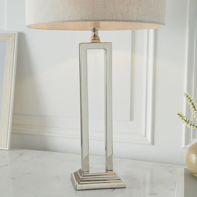 Saran 1lt Table Polished Nickel