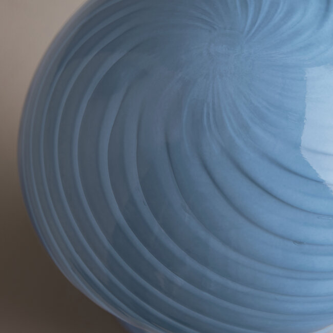 Mushroom Small Table Glass Blue