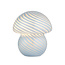 Mushroom Small Table Glass Blue