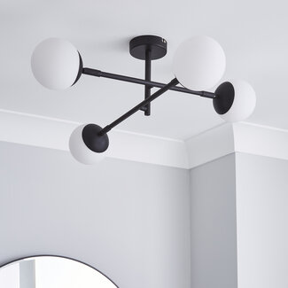 Tera 4lt Bathroom Light Matt Black