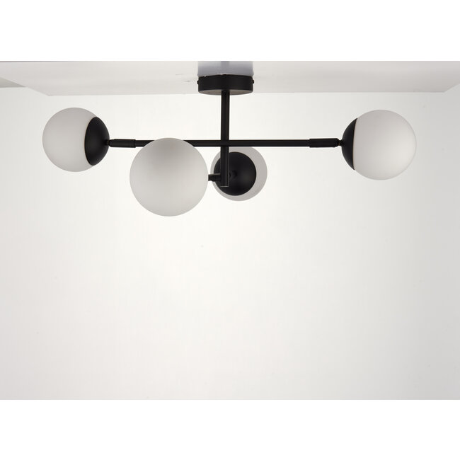 Tera 4lt Bathroom Light Matt Black
