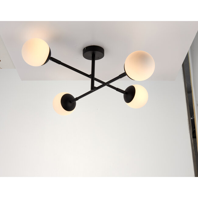 Tera 4lt Bathroom Light Matt Black