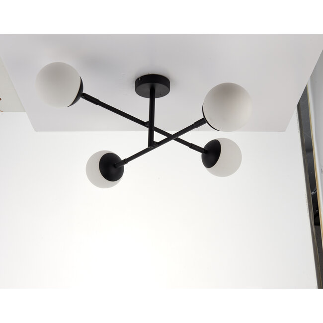 Tera 4lt Bathroom Light Matt Black