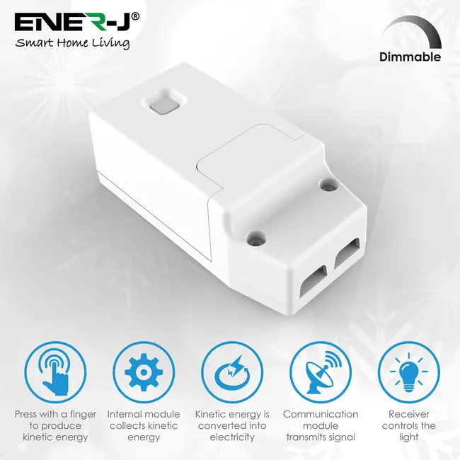 Ener-J Max load 1A, on/off Dimmable RF (No WiFi) Receiver