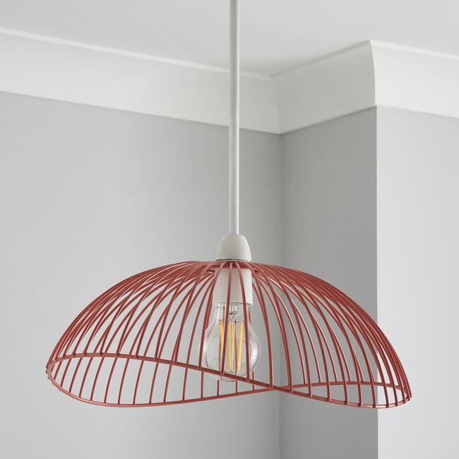 Jacaranda 1lt Pendant Matt Pink Coral