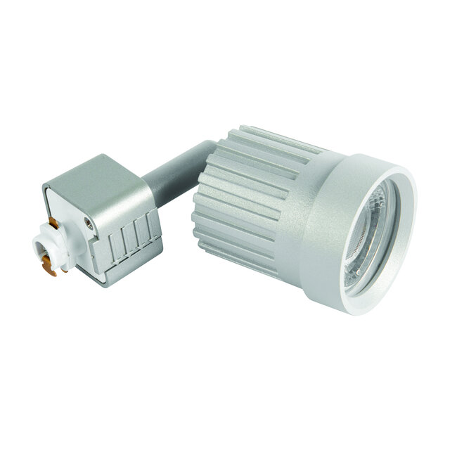 Pacto track head silver 10W cool white - silver paint