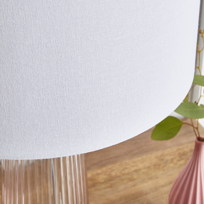 Aero Ribbed Glass Table Lamp