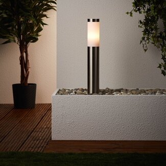 Brilliant Chorus 1lt Post E27 Stainless Steel