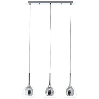 Brilliant Hadan Pendant 3lt Smoke/Chrome