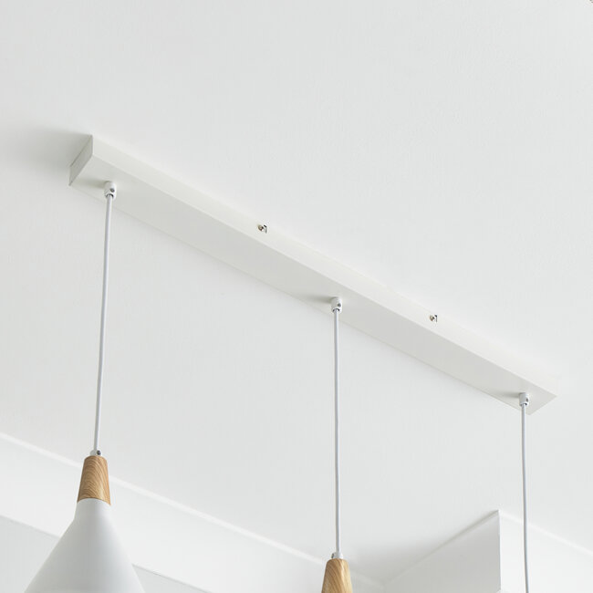 Wulston 3 Light Diner Fitting White