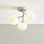Coven 3 Light Semi Flush Ceiling Fitting Opal