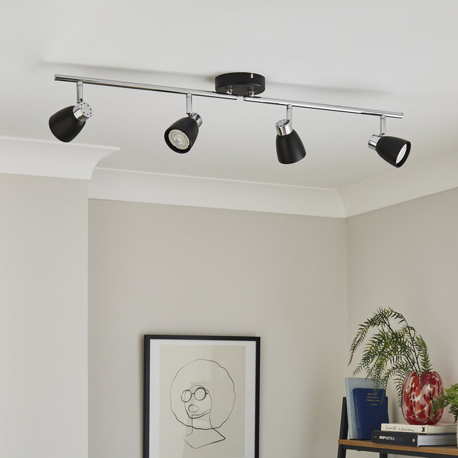 Barto 4 Light spotlight bar black