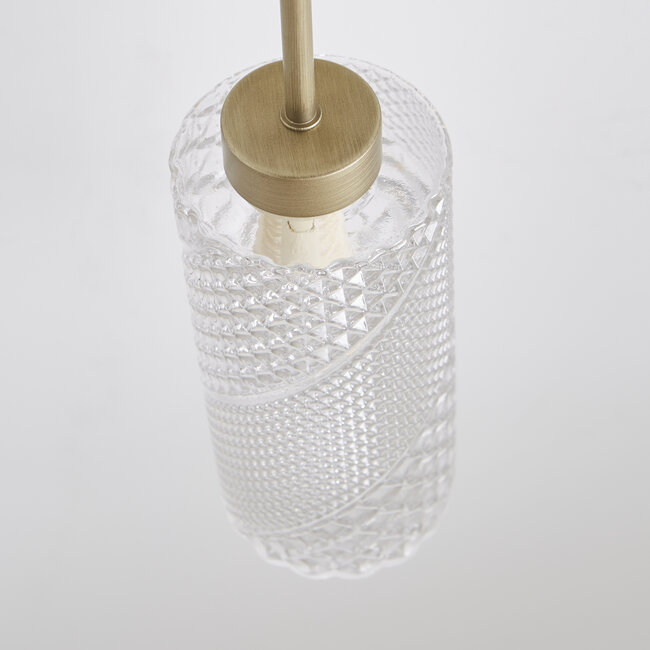 Christie 3 Light Semi Flush Ceiling Fitting