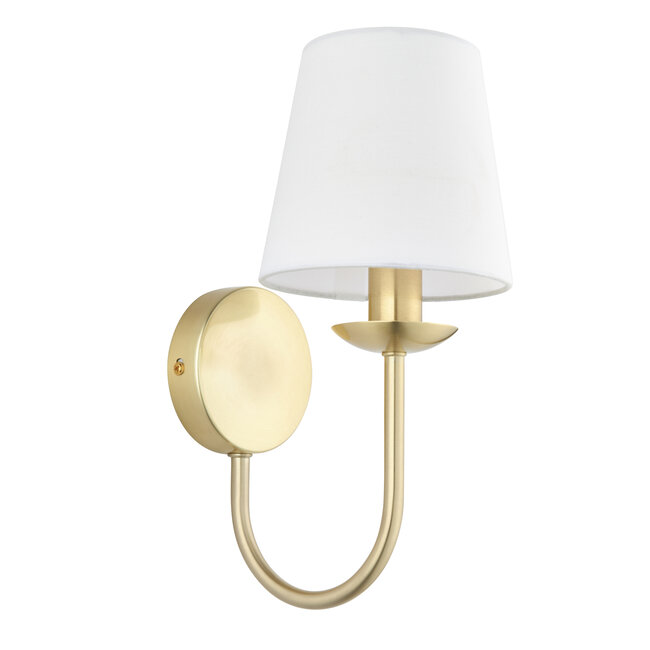 Didcot 1lt Wall Satin Brushed Gold