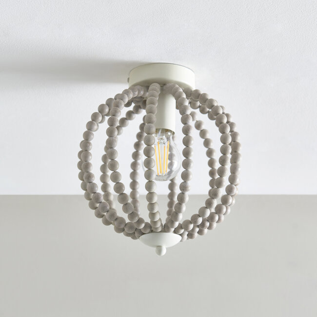 Klaudia Beaded 1 Light Flush Ceiling Fitting