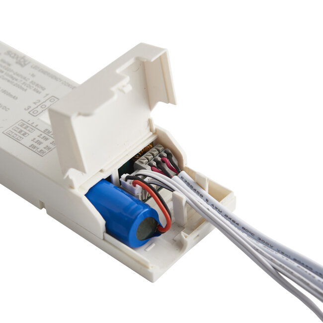 Emergency LED conversion kit EM accessory - gloss white pc