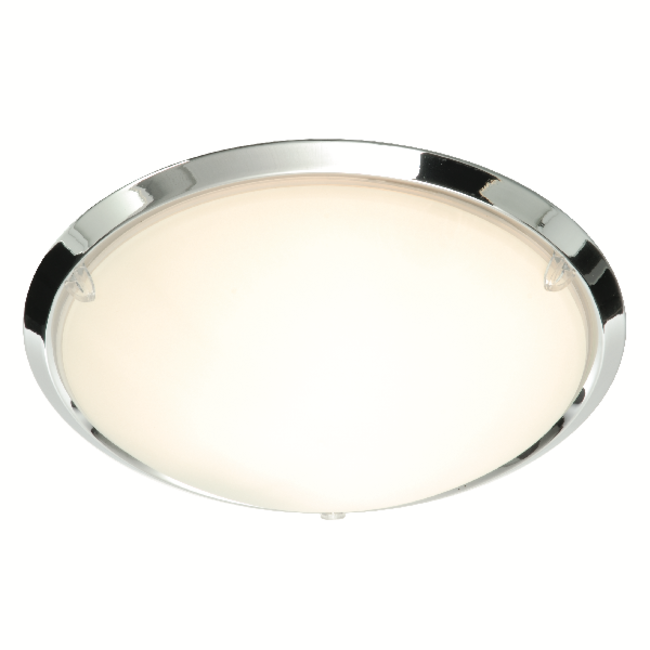 Tervis Chrome Rim Bathroom Ceiling Light