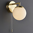 Milo 1lt Wall IP44 Brushed Brass