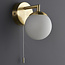 Milo 1lt Wall IP44 Brushed Brass