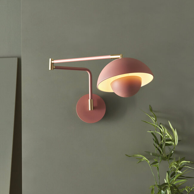 Lenny Retro Wall Lamp Clay
