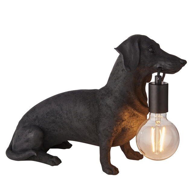 Dachshund Black Table 1lt Light