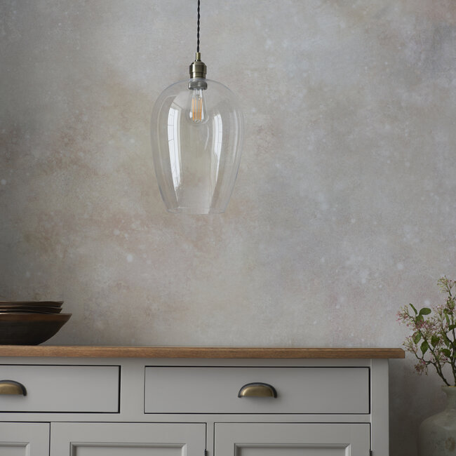 Drop 1lt Pendant Antique Brass