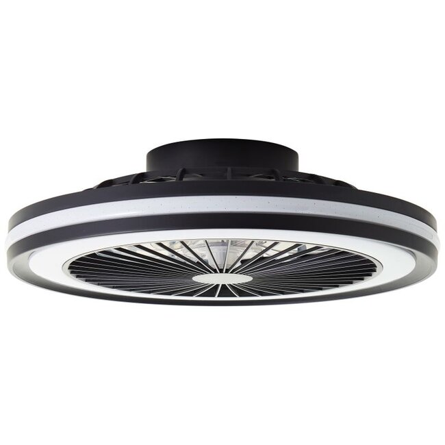 Brilliant Palmero LED RGB CCT Ceiling Fan Light 47CM BLACK
