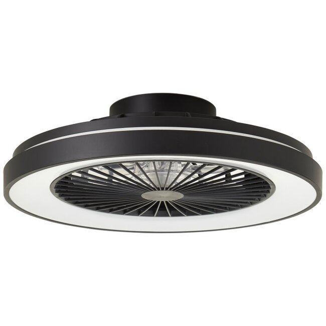 Brilliant Mazzaro LED FAN Light RGBW BLACK 49cm