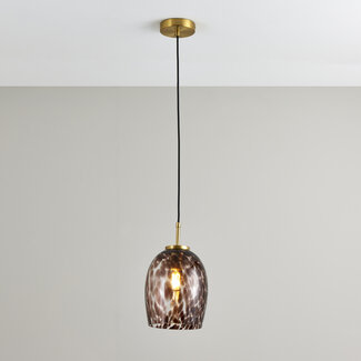 Lilo 1 Light Pendant Ceiling Fitting Amber