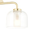 Ava 3lt Semi Flush Satin Gold