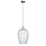 Drop Ribbed Lrg Pendant - B.Nickel