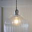 Drop Ribbed Lrg Pendant - B.Nickel