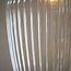 Drop Ribbed Lrg Pendant - B.Nickel