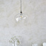 Drop Hammered Med Pendant - B.Nickel