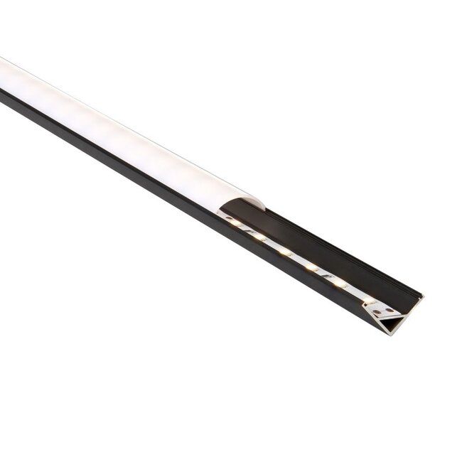 Rigel Corner 2M Aluminium Profile Matt Black