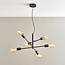 Branch 6 Light Pendant Ceiling Fitting Black