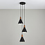 Wulston 3 Light Cluster Ceiling Fitting Black