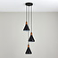 Wulston 3 Light Cluster Ceiling Fitting Black
