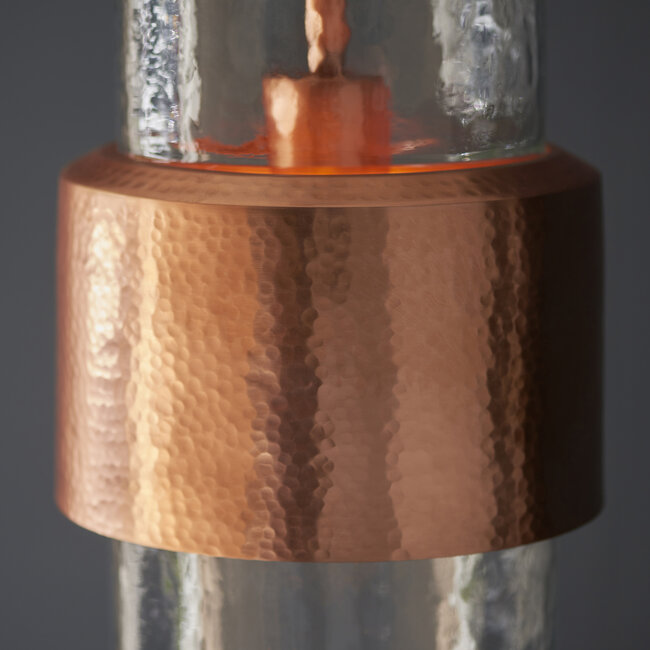 Akari 1lt Pendant - Hammered Copper