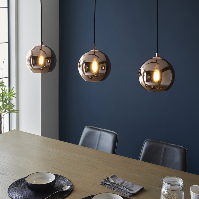 Boli 3lt Linear Pendant - Copper/Black