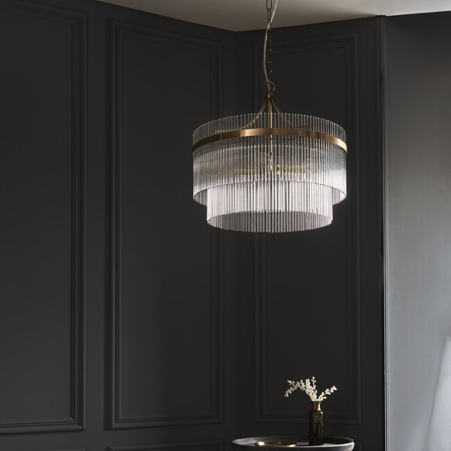 Marietta 5lt Pendant - Ant. Brass