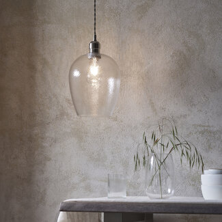 Drop Hammered Small Pendant - B.Nickel