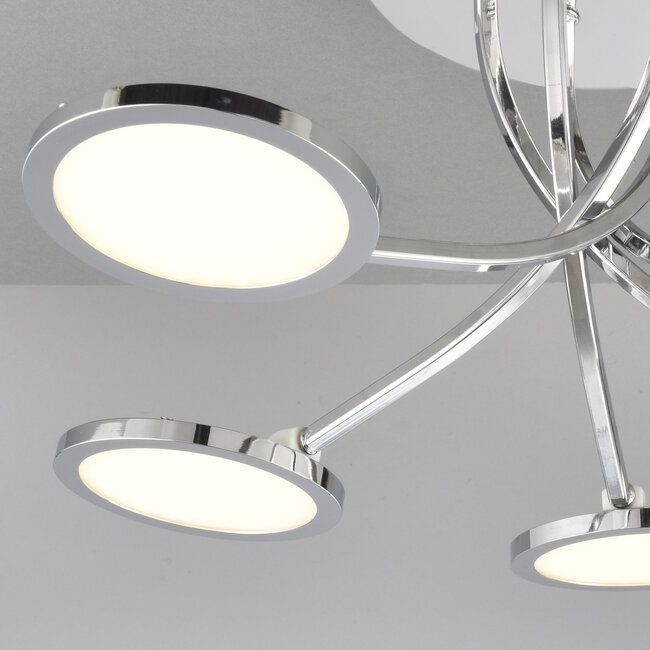 Milfoil 5 Light semi flush LED Dimmable