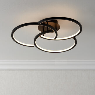 Lanson LED 20W Flush Matt Black