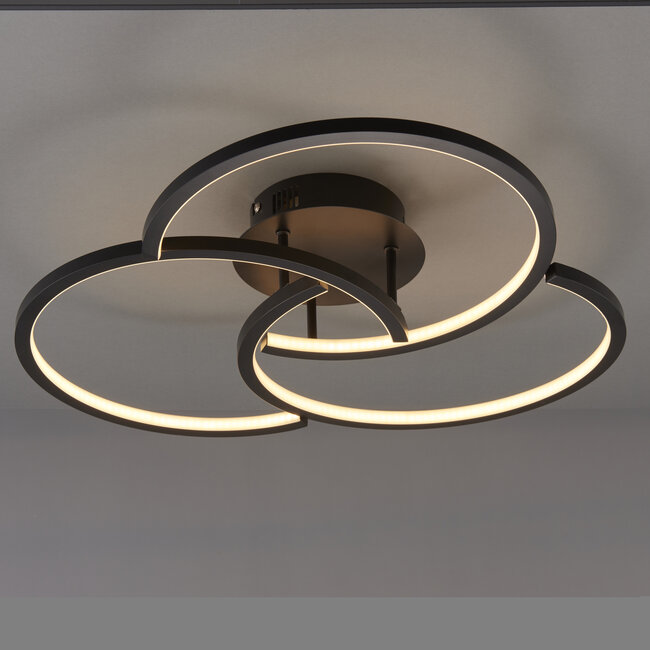 Lanson LED 20W Flush Matt Black